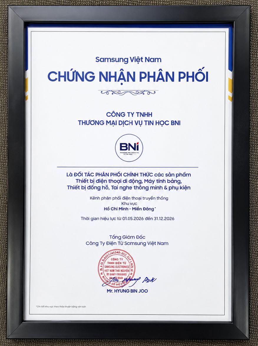 BNI DISTRIBUTION CHÍNH THỨC TRỞ THÀNH NHÀ PHÂN PHỐI SAMSUNG TẠI TP.HCM, BÌNH DƯƠNG, ĐỒNG NAI, BÌNH PHƯỚC VÀ LÂM ĐỒNG